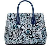 Tomubird 2019 New Women Genuine Leather Bag Brands National Wind Embossed Luxury Women  Tote Bag