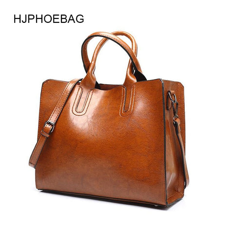 Hjphoebag Leather Luxury Handbags Women Bags Lady Large Tote Bag Female Pu Shoulder Bag Women