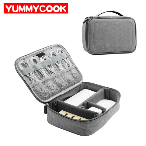 Universal Digital Electronic Accessories Cable Bag Sd Cards Gadget Organizer Charger Wires Pouch
