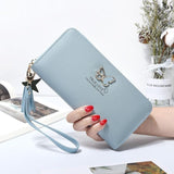 2019 New Long Women Wallet Butterfly Hollowed Best Wallet Female Case Phone Pocket Pouch Handbag