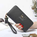 2019 New Long Women Wallet Butterfly Hollowed Best Wallet Female Case Phone Pocket Pouch Handbag