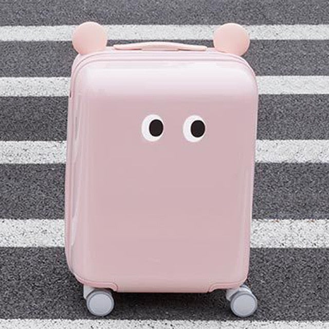 Xiaomi 18Inch Lovely Diy Sticker Travel Suitcase Tsa Lock Children Kid Trolley Travel  Carry On