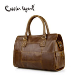 Cobbler Legend Hand Bag Genuine Leather Women'S Handbags Ladies Brown Cowhide Tote Bag Satchel
