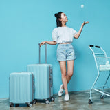 Xiaomi 90Fun  Pc Hardside 24/28" Pink/Green Rolling Luggage Suitcase Women Trolley Bag Travelling