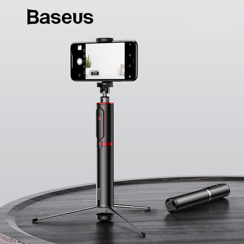 Baseus Bluetooth Selfie Stick Portable Handheld Smart Phone Camera Tripod With Wireless Remote