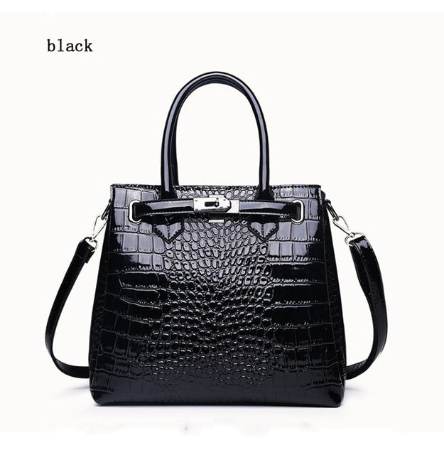 Women'S Bag High Quality Crocodile Pattern Handbag Luxury Designer Design Bag Fashion Simple