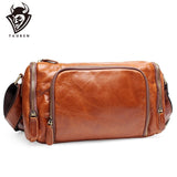 Genuine Leather Men Travel Bab Shoulder Bag Gentleman Business Bag Real Leather Men Crossbody Bag