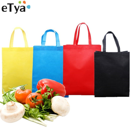 Etya Women Men Reusable Shopping Bag Large Folding Tote Grocery Bags Convenient Storage Handbags