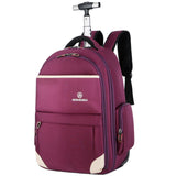 New Fashion Waterproof Oxford Trolley Travel Backpack Hand Luggage Suitcase Bags On Wheels Unisex