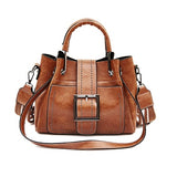 Bags For Women 2019 New Fashion Pu Leather Handbags Crossbody Bag For Women Vintage Bucket Shoulder