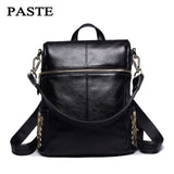 Head Layer Cowhide Large Capacity Backpack 2019 Famous Designers Genuine Leather Backpack Summer