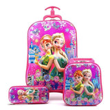 Brand 3D Boy Anime Trolley Bus Box Child Ladder Luggage Travel Rolling Luggage Girl Cartoon Pull
