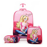 Brand 3D Boy Anime Trolley Bus Box Child Ladder Luggage Travel Rolling Luggage Girl Cartoon Pull