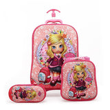 Brand 3D Boy Anime Trolley Bus Box Child Ladder Luggage Travel Rolling Luggage Girl Cartoon Pull