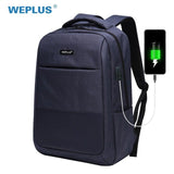 Weplus Backpack Men 15.6 Inch Laptop Usb Charging Backpacks Multifunction Travel Bagpack Women Anti