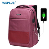 Weplus Backpack Men 15.6 Inch Laptop Usb Charging Backpacks Multifunction Travel Bagpack Women Anti
