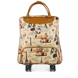 Suitable For Ladies Suitcase Suitcase Set, With Bag, Waterproof Faux Leather Case With Wheels,