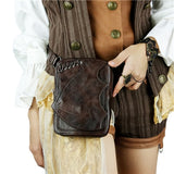 Fashion Gothic Steampunk Skull Retro Rock Bag Men Women Waist Bag Shoulder Bag Phone Case Holder