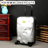 Fashion Suitcase Skull Planet Collision 20"24"28" Inch Boarding Spinner Wheel Carry Ons Rolling
