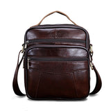 Westal Messenger Bag Men'S Shoulder Bag Genuine Leather Small Flap Male Man Crossbody Bags For