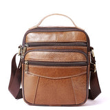Westal Messenger Bag Men'S Shoulder Bag Genuine Leather Small Flap Male Man Crossbody Bags For