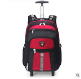 Men Nylon Travel Trolley Bag Wheeled Backpack Women  Business  Rolling Bag Travel Trolley Rolling