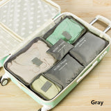 Set Of 6 Duffle Bags Travel Kits Family Clothes Shoes Underwear Makeup Toiletry Storage Bag