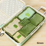 Set Of 6 Duffle Bags Travel Kits Family Clothes Shoes Underwear Makeup Toiletry Storage Bag
