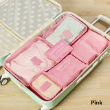 Set Of 6 Duffle Bags Travel Kits Family Clothes Shoes Underwear Makeup Toiletry Storage Bag