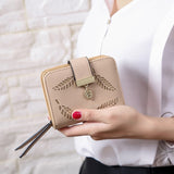 2018 Design Women'S Purse Zipper Leather Ladies Wallet Women Luxury Brand Small Female Wallet
