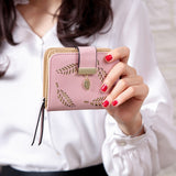 2018 Design Women'S Purse Zipper Leather Ladies Wallet Women Luxury Brand Small Female Wallet