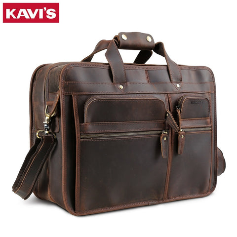 Kavis Top Quality Handbag Bag Men Travel For Laptop Briefcase Male Crossbody Hand Sling Handles