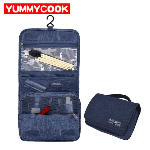 Men'S Bath Cosmetic Pouch Cable Wire Bag Charger Gadget Organizer Hanging Folding Underwear Shoe