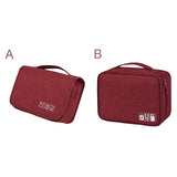 Men'S Bath Cosmetic Pouch Cable Wire Bag Charger Gadget Organizer Hanging Folding Underwear Shoe