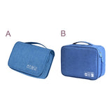 Men'S Bath Cosmetic Pouch Cable Wire Bag Charger Gadget Organizer Hanging Folding Underwear Shoe