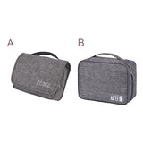 Men'S Bath Cosmetic Pouch Cable Wire Bag Charger Gadget Organizer Hanging Folding Underwear Shoe