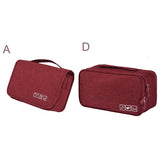 Men'S Bath Cosmetic Pouch Cable Wire Bag Charger Gadget Organizer Hanging Folding Underwear Shoe