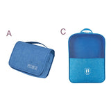 Men'S Bath Cosmetic Pouch Cable Wire Bag Charger Gadget Organizer Hanging Folding Underwear Shoe