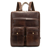 Westal Genuine Leather Backpacks For Teenager Men Laptop Backpack Leather Mochila School Bag Travel