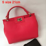 Fashion New Women Pu Leather Handbags Litchi Ladies Messenger Bag Large Crossbody Bag Brand