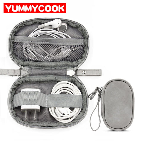 Portable Travel Electronic Bag Cable Pouch Sd Cards Gadget Organizer Digital Drives Wires Case