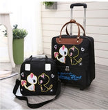 Carrylove Cartoon Luggage Series 16/18 Size  Boarding Handbag+Rolling Luggage Spinner Brand