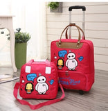 Carrylove Cartoon Luggage Series 16/18 Size  Boarding Handbag+Rolling Luggage Spinner Brand