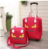 Carrylove Cartoon Luggage Series 16/18 Size  Boarding Handbag+Rolling Luggage Spinner Brand