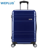 Weplus 24 Inch Luggage Pc Shell  Metal Drawbar Rolling Luggage Bag Trolley Case Travel Suitcase