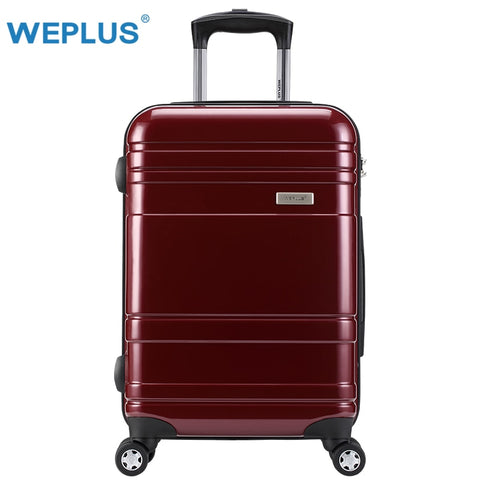 Weplus Pc Suitcase Colourful Rolling Luggage Travel Suitcase With Wheels Tsa Lock Spinner Custom