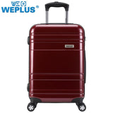 Weplus Pc Suitcase Colourful Rolling Luggage Travel Suitcase With Wheels Tsa Lock Spinner Custom