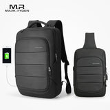 Mark Ryden Man Backpack Chest Bag Waterproof Usb Recharging Backpacks Fit 15.6 Inches Laptop Fit