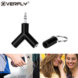 3.5Mm Earphone Adapter Double Jack Adapter Plug Stereo Headphone Splitter For Pc/Mp3 Smartphone
