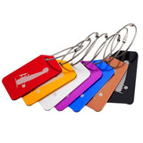 7Pcs/Set Aluminium Travel Accessories Luggage Tag Baggage Suitcase Backpack Bags Address Tags